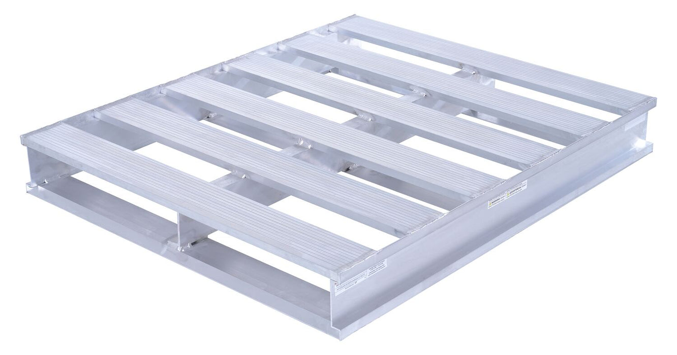 Vestil AP-4048 Aluminum Heavy Duty Pallet 48 in. x 40-1/8 in. x 6 in. 6,000 lb. Capacity Silver