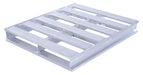 Vestil AP-4048 Aluminum Heavy Duty Pallet 48 in. x 40-1/8 in. x 6 in. 6,000 lb. Capacity Silver