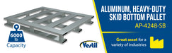 Vestil AP-4248-SB aluminum skid bottom pallet feature overview 3