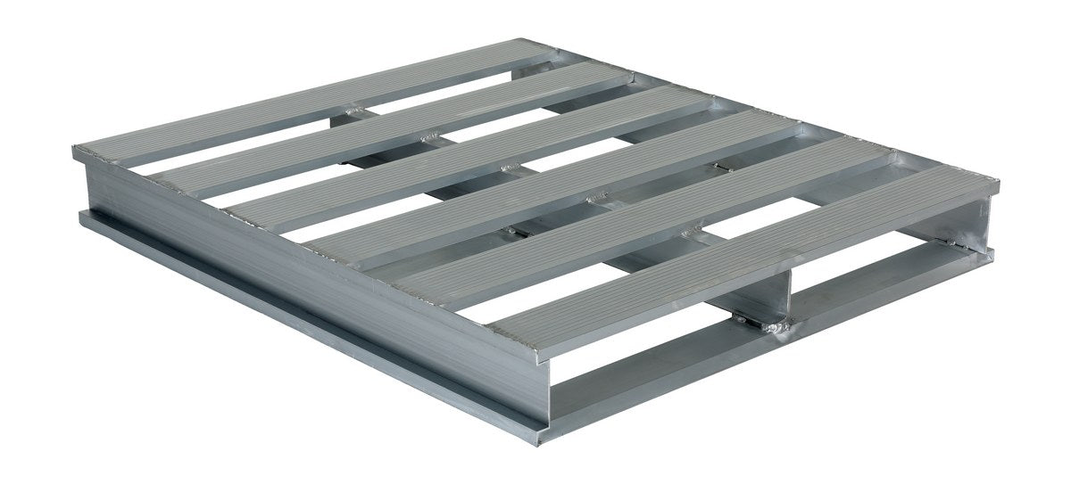 Vestil AP-4248 Aluminum Heavy Duty Pallet 48 in. x 42-1/8 in. x 6 in. 6,000 lb. Capacity Silver
