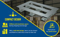 Vestil AP-4824-SB aluminum skid bottom half pallet feature overview 2