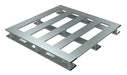 Vestil AP-4848-SB Aluminum Skid Bottom Pallet 47-7/8 in. x 47-7/8 in. x 5-1/16 in. 6,000 lb. Capacity Silver