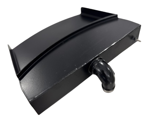 TessaRai Black Cut-In Straight Spillway Kit for non-scupper square bowls