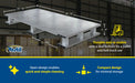 Vestil AP-ST-4024-SB aluminum half solid top with skid bottom feature overview 3