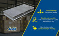 Vestil AP-ST-4024 aluminum heavy duty solid top half pallet feature overview 2