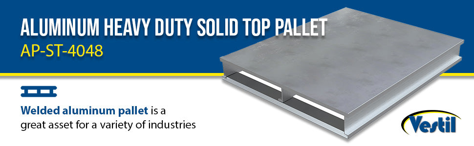 Vestil AP-ST-4048 aluminum heavy duty solid top pallet feature overview 3