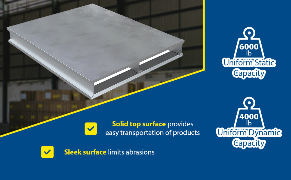 Vestil AP-ST-4048 aluminum heavy duty solid top pallet feature overview 2