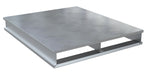 Vestil AP-ST-4248 Aluminum Heavy Duty Solid Top Pallet 48 in. x 42-1/8 in. x 6 in. 6,000 lb. Capacity Silver
