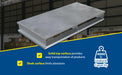 Vestil AP-ST-4824 aluminum heavy duty solid top half pallet feature overview 1