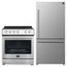 Forno Espresso 2-Piece Appliance Package - 30-Inch Electric Range with 5.0 Cu.Ft. Electric Oven and Refrigerator in...