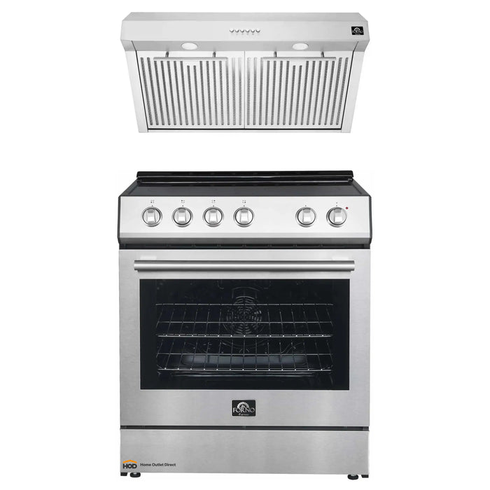 Forno Espresso 2-Piece Appliance Package - 30-Inch Electric Range with 5.0 Cu.Ft. Electric Oven and Under Cabinet Range...
