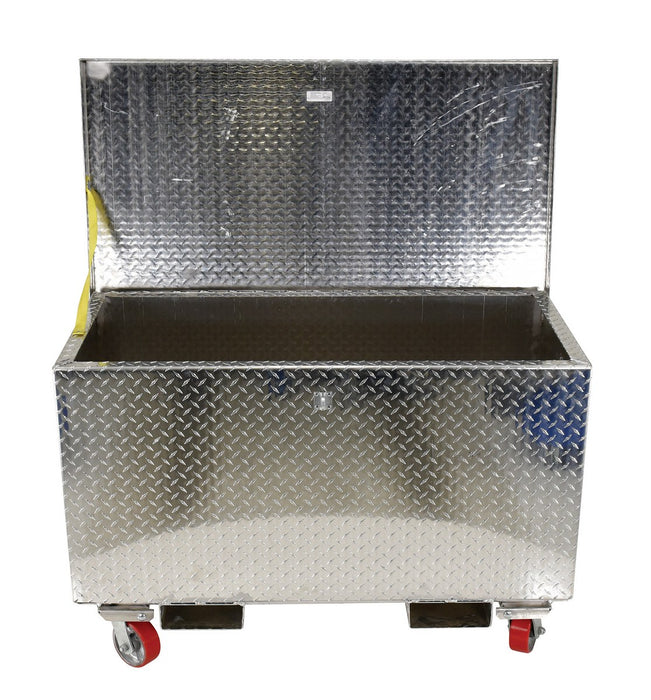 Vestil APTS-2448-CF aluminum portable tool box with casters and fork pockets - view 3