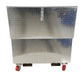 Vestil APTS-2448-CF aluminum portable tool box with casters and fork pockets - view 4