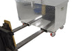 Vestil APTS-2448-CF aluminum portable tool box with casters and fork pockets - view 6