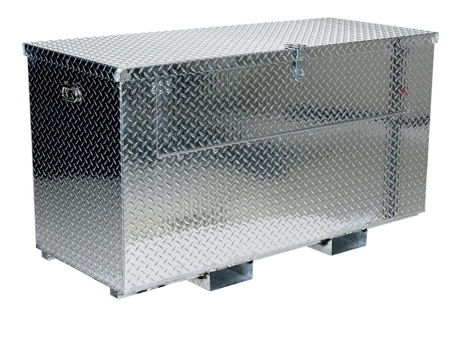 Vestil APTS-2448-F-FD Aluminum Portable Tool Box with Fold Down Front Door with Fork Pockets 24-3/4 in. x 48-3/4 in. x 27-5/8