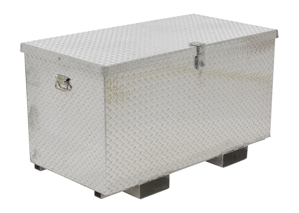 Vestil APTS-2448-F Aluminum Portable Tool Box with Fork Pockets 24-3/4 in. x 48-3/4 in. x 27-5/8 in. 2,500 lb. Capacity Silve