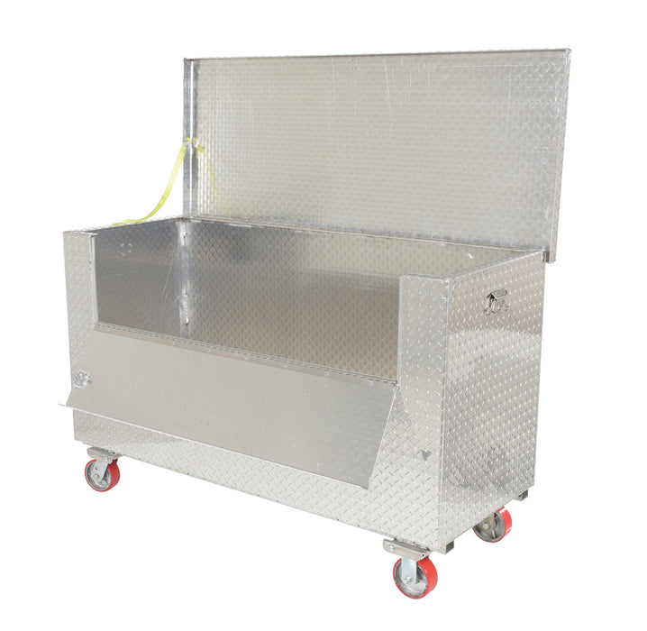 Vestil APTS-3060-C-FD aluminum portable tool box with fold down front door - view 2