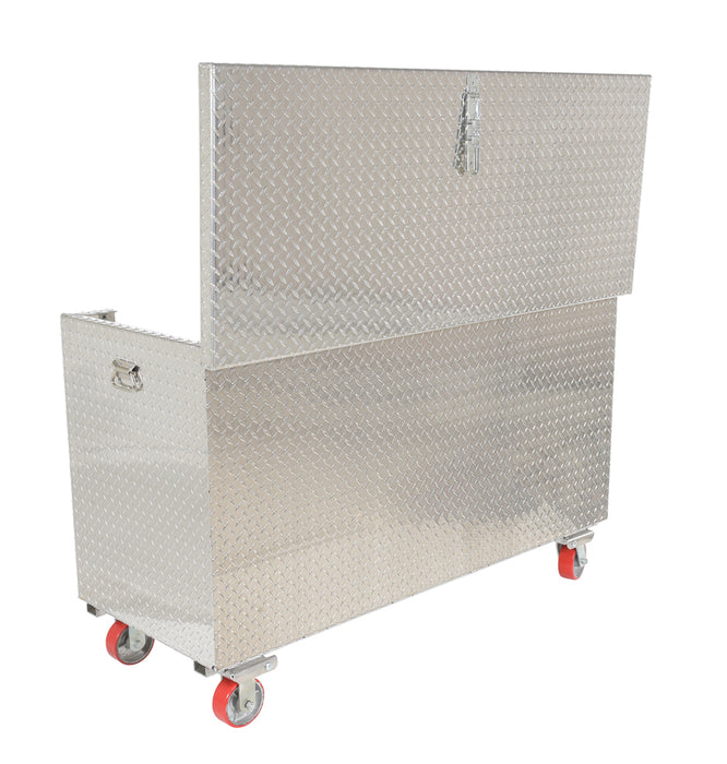 Vestil APTS-3060-C-FD aluminum portable tool box with fold down front door - view 4
