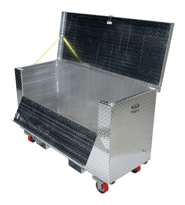 Vestil APTS-3060-CF-FD aluminum portable tool box with fold down front door - view 2