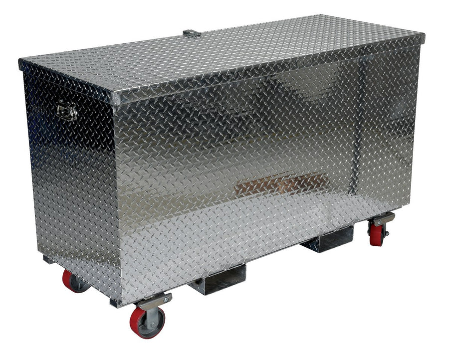 Vestil APTS-3060-CF Aluminum Portable Tool Box with Casters and Fork Pockets 24-13/16 in. x 60-3/4 in. x 38-5/16 in. 2,500 lb