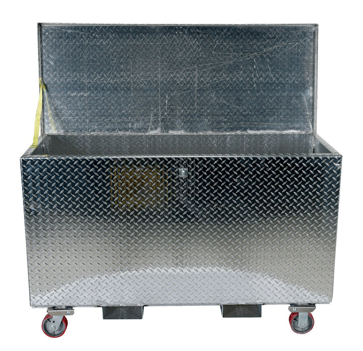 Vestil APTS-3060-CF aluminum portable tool box with casters and fork pockets - view 3