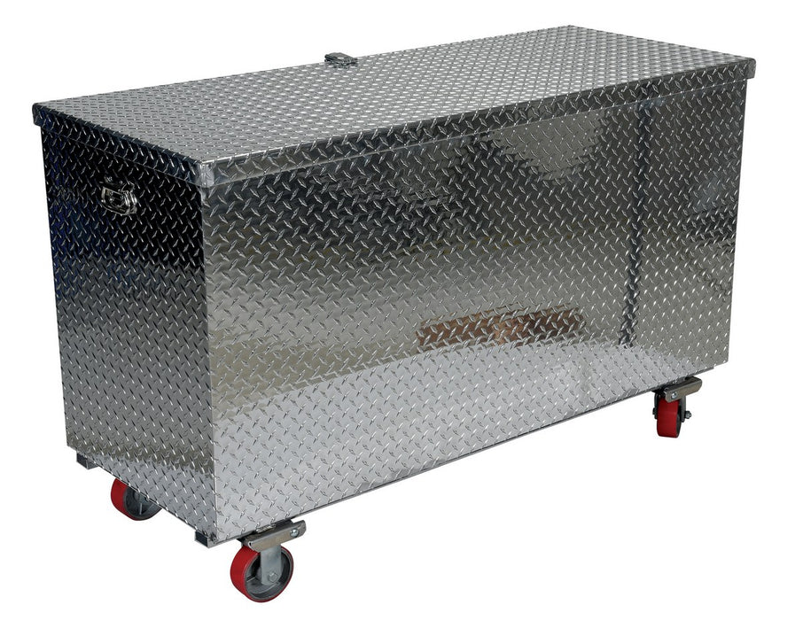 Vestil APTS-3060-C Aluminum Portable Tool Box with Casters 24-13/16 in. x 60-3/4 in. x 38-1/4 in. 2,500 lb. Capacity Silver