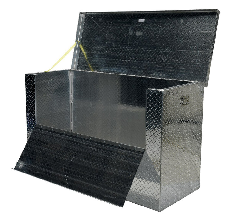 Vestil APTS-3060-FD aluminum portable tool box with fold down front door - view 2