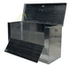 Vestil APTS-3060-FD aluminum portable tool box with fold down front door - view 2
