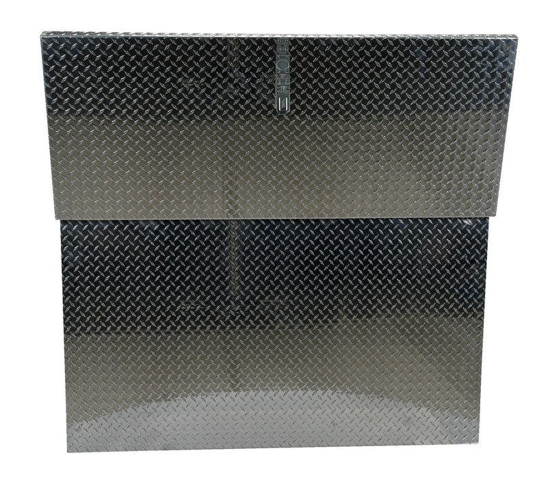 Vestil APTS-3660-FD aluminum portable tool box with fold down front door - view 4