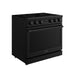Thor Kitchen 36-Inch Matte Black Electric Range (ARE36B) – front left side closed