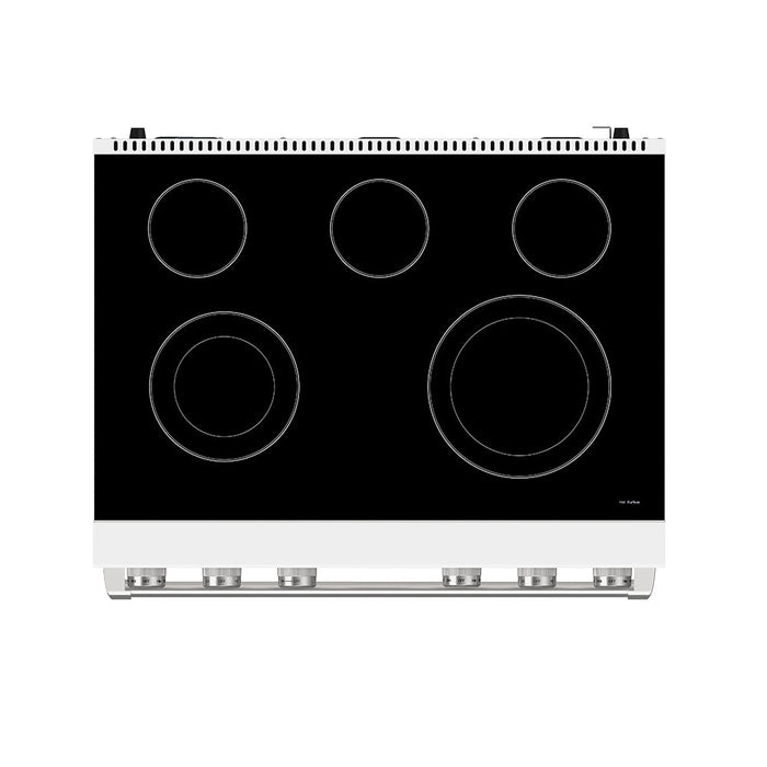 Thor Kitchen 36-Inch White Electric Range (ARE36W) – top 2