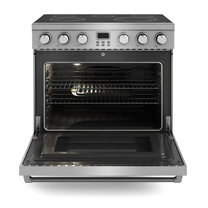 Thor Kitchen 36-Inch Electric Range with 6.0 cu. ft. Convection Oven in Stainless Steel (ARE36) Thor Kitchen