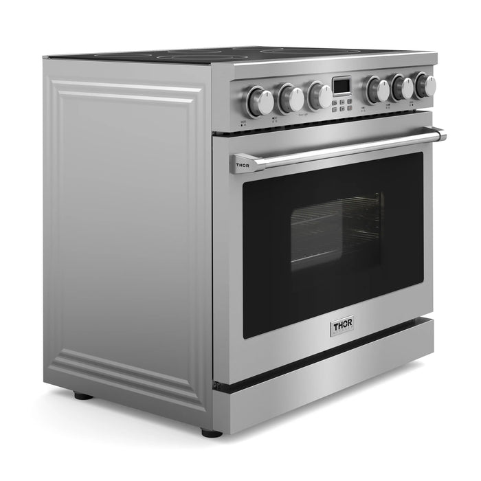 Thor Kitchen 36-Inch Electric Range with 6.0 cu. ft. Convection Oven in Stainless Steel (ARE36) Thor Kitchen
