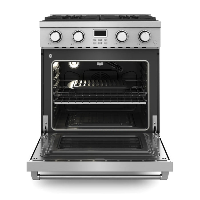 Thor Kitchen 30-Inch Gas Range with 4.8 cu. ft. Convection Oven in Stainless Steel (ARG30) Thor Kitchen