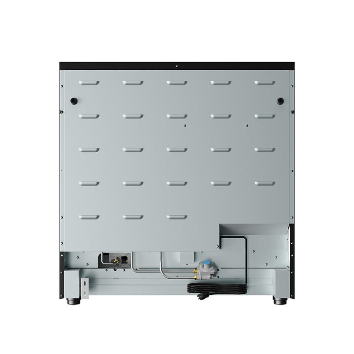 Thor Kitchen 36-Inch Matte Black Gas Range (ARG36B) – back side