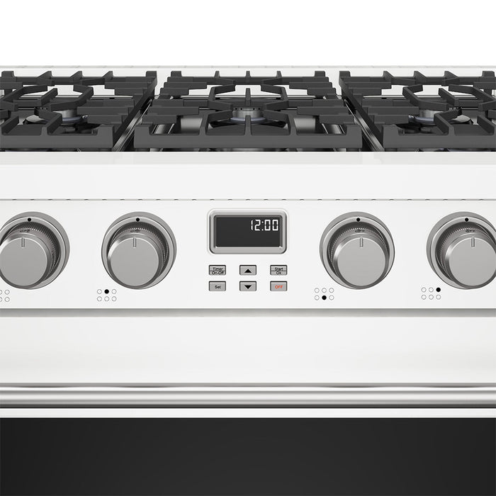 Thor Kitchen 36-Inch White Gas Range (ARG36W) – close-up