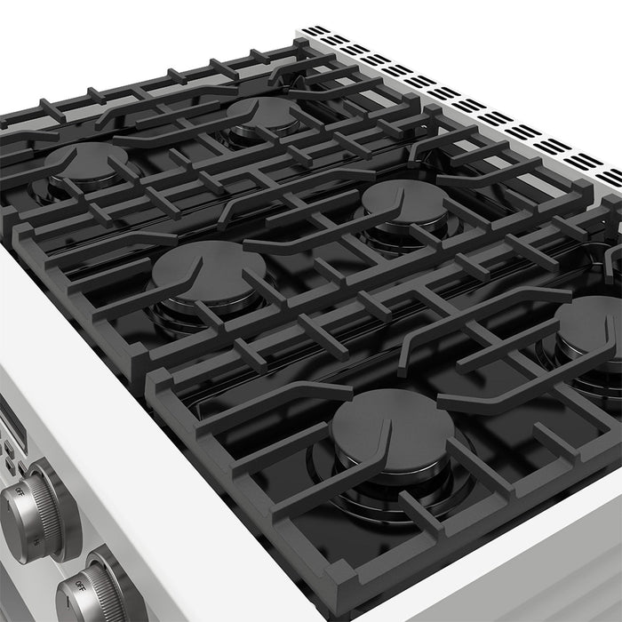 Thor Kitchen 36-Inch White Gas Range (ARG36W) – top 1