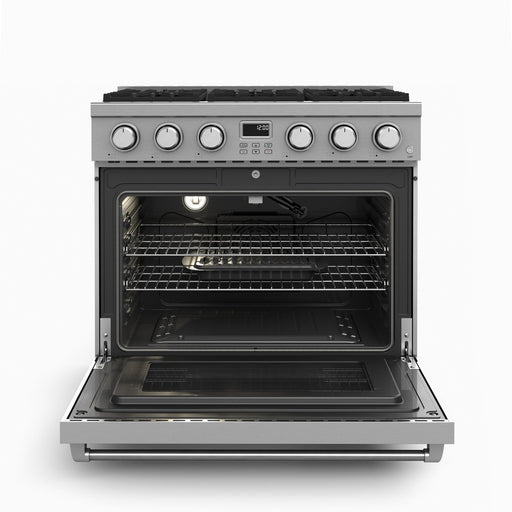 Thor Kitchen 36" Contemporary Professional Propane Gas Range, ARG36LP Thor Kitchen