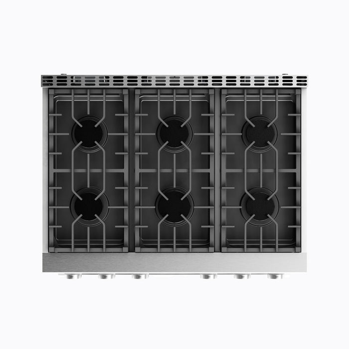 Thor Kitchen 36" Contemporary Professional Propane Gas Range, ARG36LP Thor Kitchen