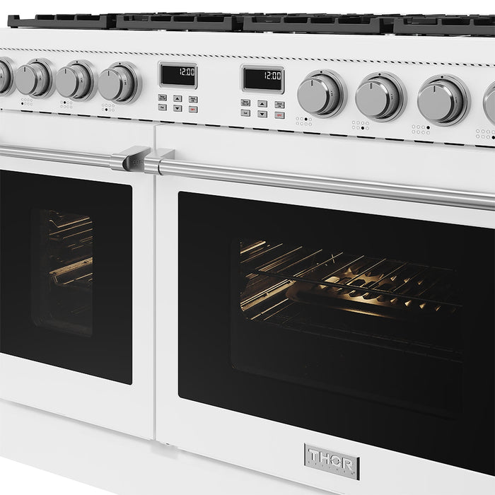 Thor Kitchen 48-Inch White Gas Range (ARG48W) – close-up