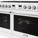 Thor Kitchen 48-Inch White Gas Range (ARG48W) – close-up