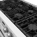 Thor Kitchen 48-Inch White Gas Range (ARG48W) – close-up cooktop