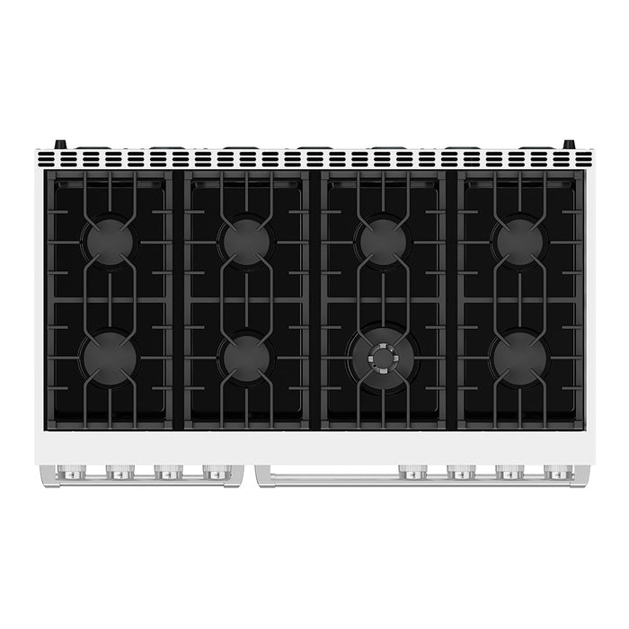 Thor Kitchen 48-Inch White Gas Range (ARG48W) – top