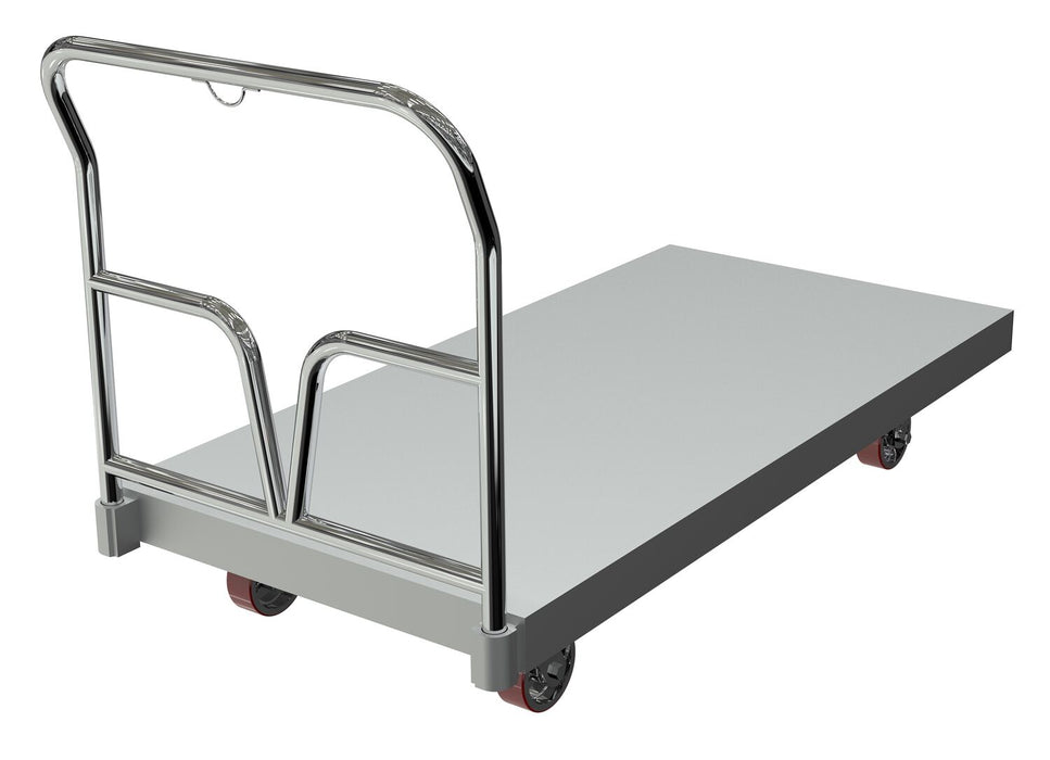 Vestil ASD-3060 Aluminum Sheet Deck Platform Truck 64-5/8 in. x 30 in. x 37-1/8 in. 3,600 lb. Capacity Silver
