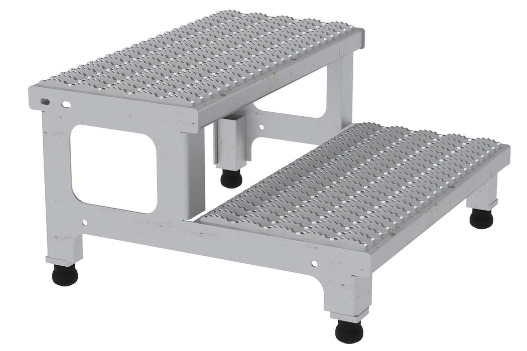 Vestil ASP-24-SS stainless steel adjustable step mate stand - view 2