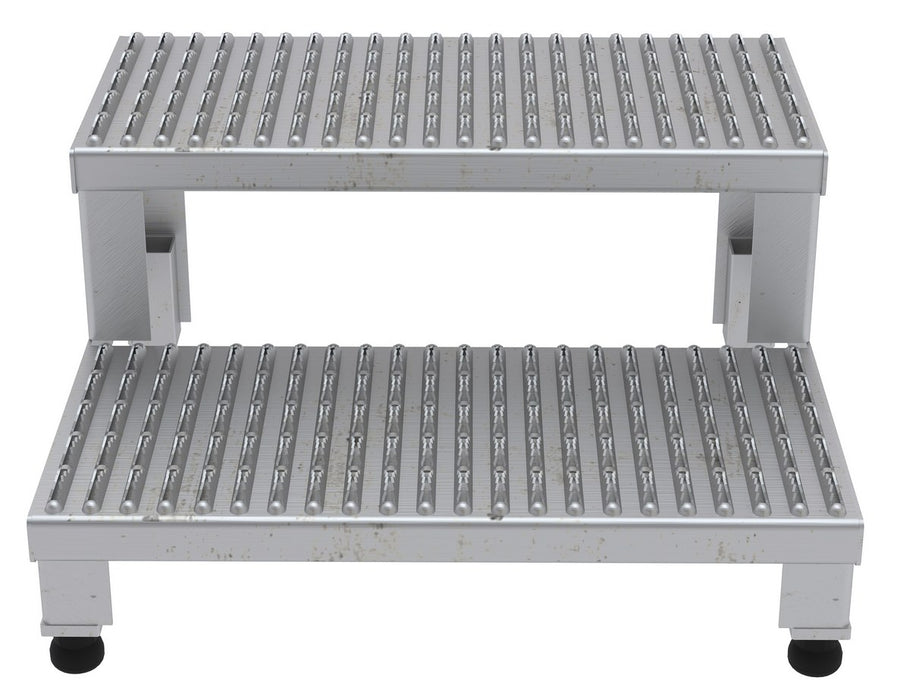 Vestil ASP-24-SS stainless steel adjustable step mate stand - view 3