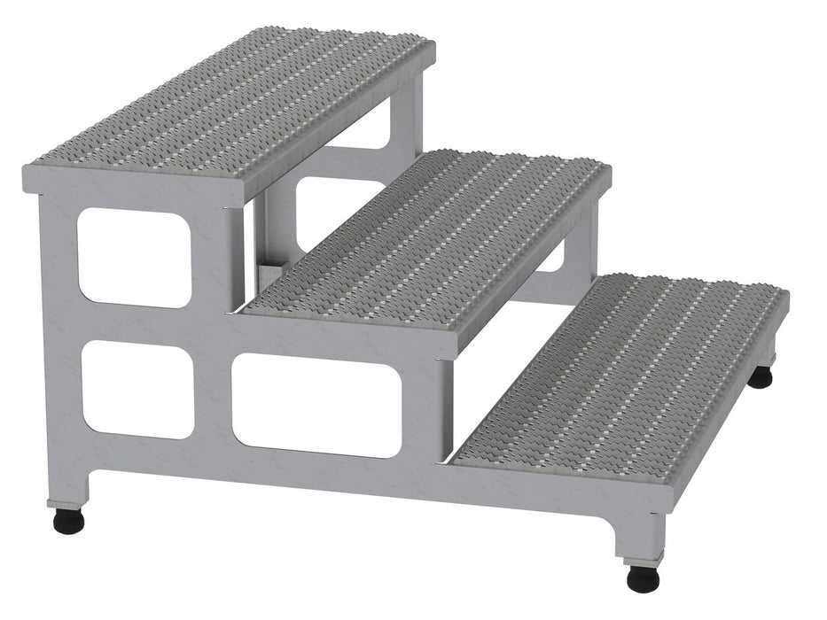 Vestil ASP-36-3-SS stainless steel adjustable step mate stand - view 2