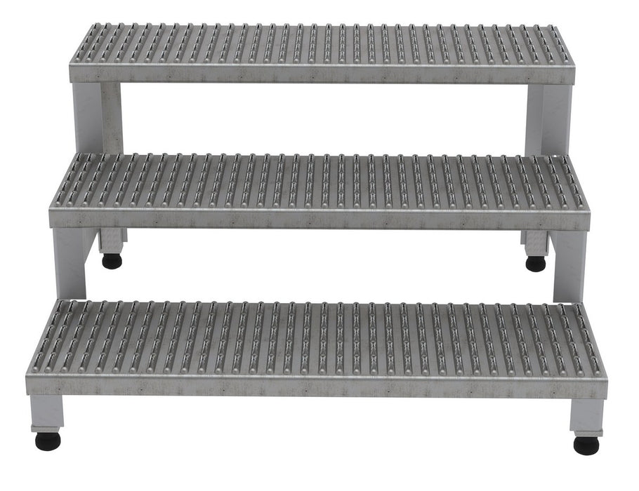 Vestil ASP-36-3-SS stainless steel adjustable step mate stand - view 3
