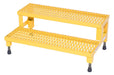 Vestil ASP-36 Steel Adjustable Step Mate Stand 2 Step 22-7/8 in. x 36-3/16 in. x 15-1/4 in. 500 lb. Capacity Yellow