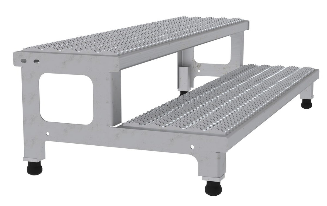 Vestil ASP-48-SS stainless steel adjustable step mate stand - view 2